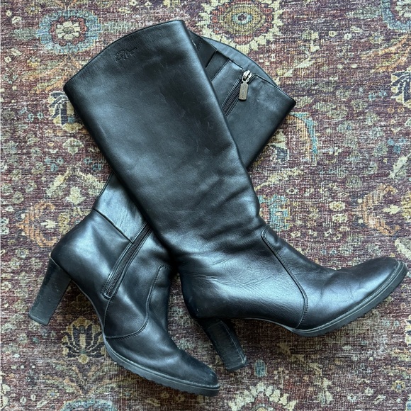 Black Knee High Boot Natural Rubber Aqua College - Picture 7 of 8